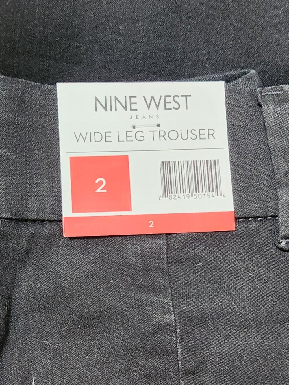 NINE WEST Women's Wide Leg Trousers Black - Sz 2 - NEW NWT - Picture 5 of 6